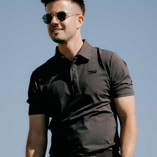 Men's Crisscross Print Polo - PXG