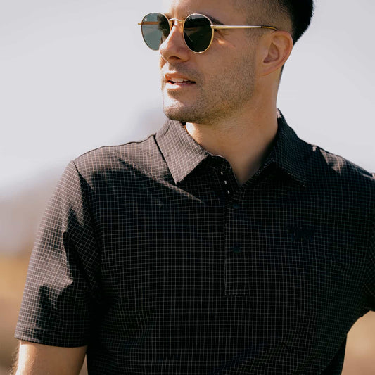 Men's Crisscross Print Polo - PXG