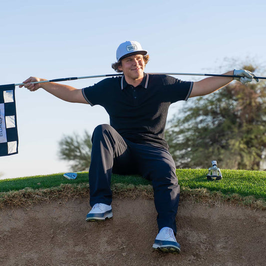 Men's Multi-Logo Jacquard Knitted Polo - PXG