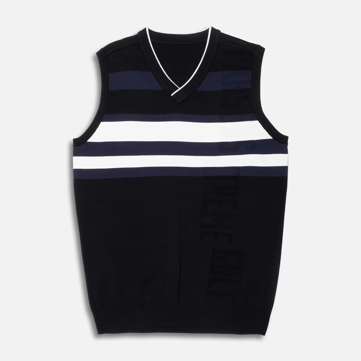 Men's V-Neck Color Block Knitted Vest PXG