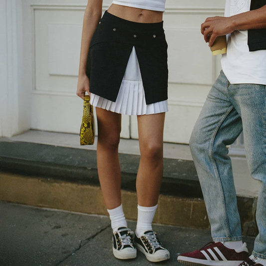 Women's Apron Pleated Skirt - PXG