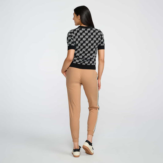 Women's Knitted Side Stripe Joggers - PXG