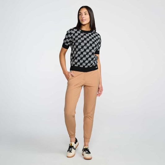 Women's Knitted Side Stripe Joggers - PXG