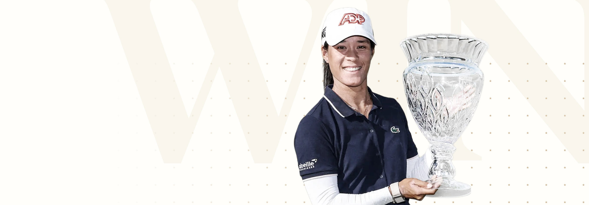 Céline Boutier is holding the ShopRite LPGA Classic trophy