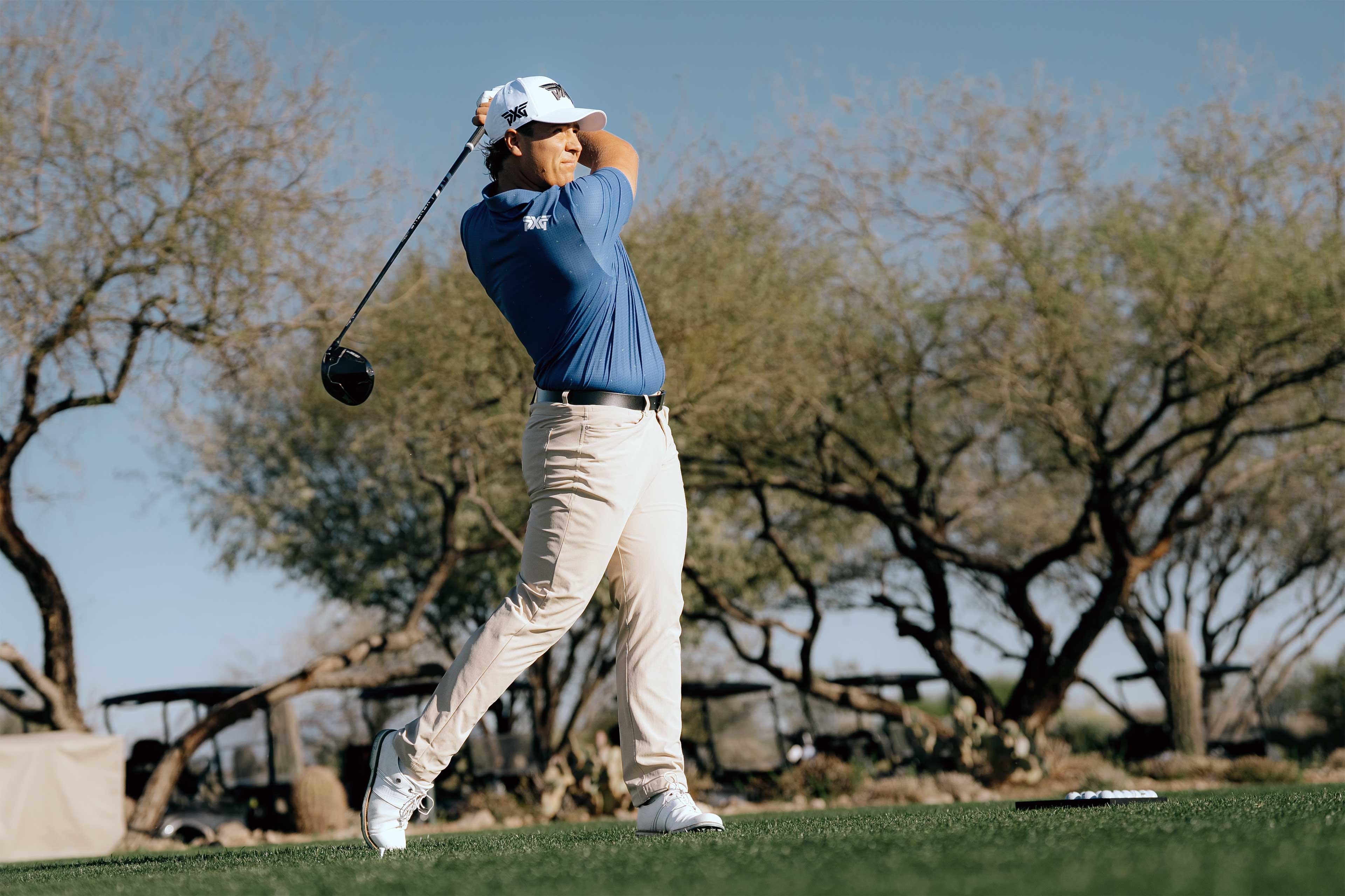 PGA TOUR pro Aldrich Potgieter with PXG Lightning Driver