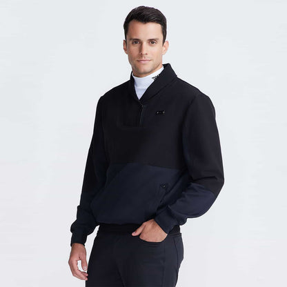 Men's Plush Rolled Collar Pullover