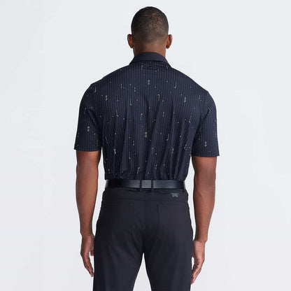 Men's Golf Icons Pin Stripe Polo