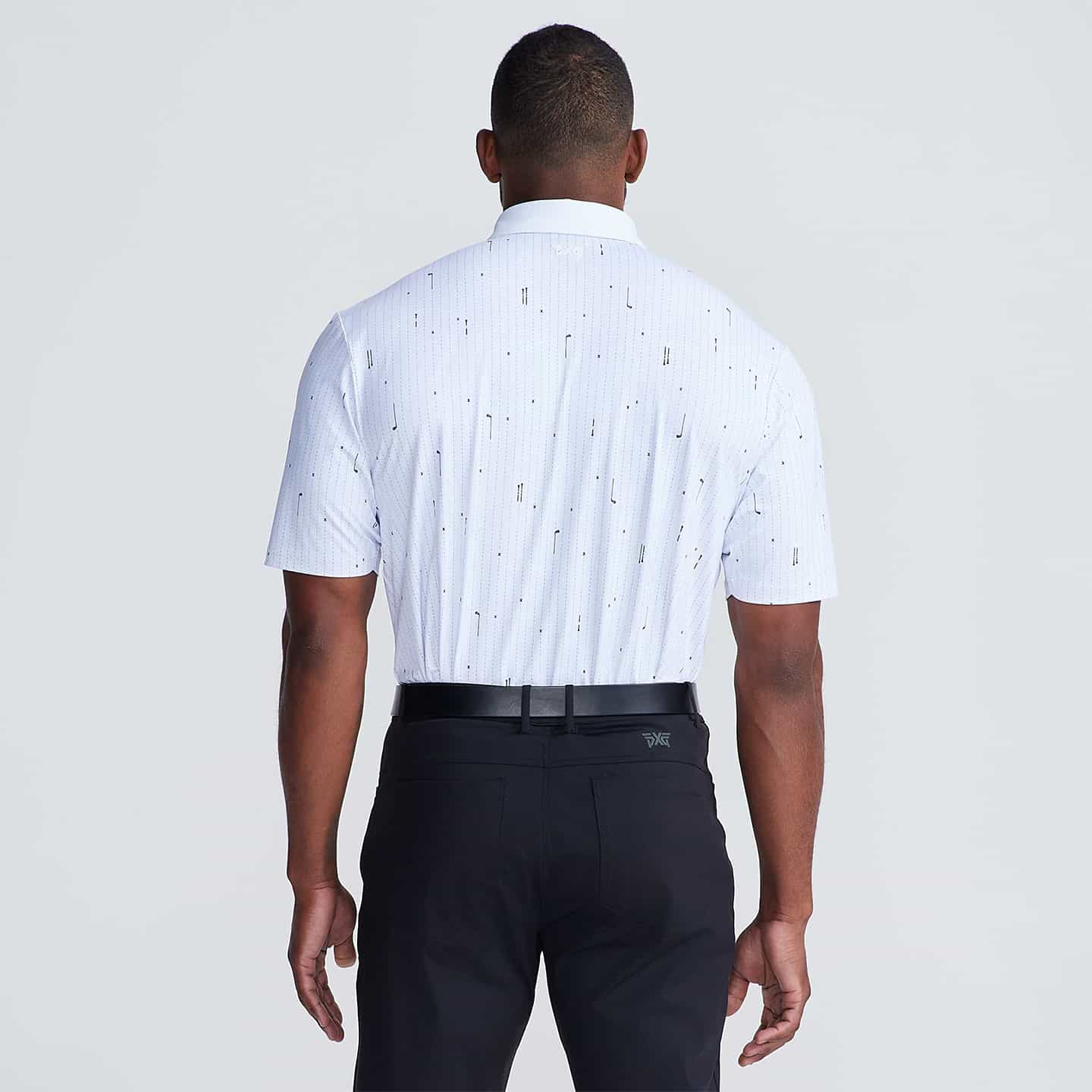 Men's Golf Icons Pin Stripe Polo