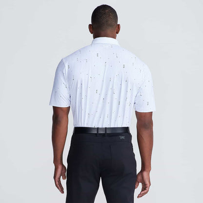 Men's Golf Icons Pin Stripe Polo