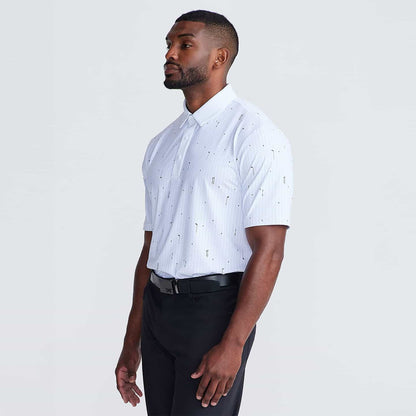 Men's Golf Icons Pin Stripe Polo