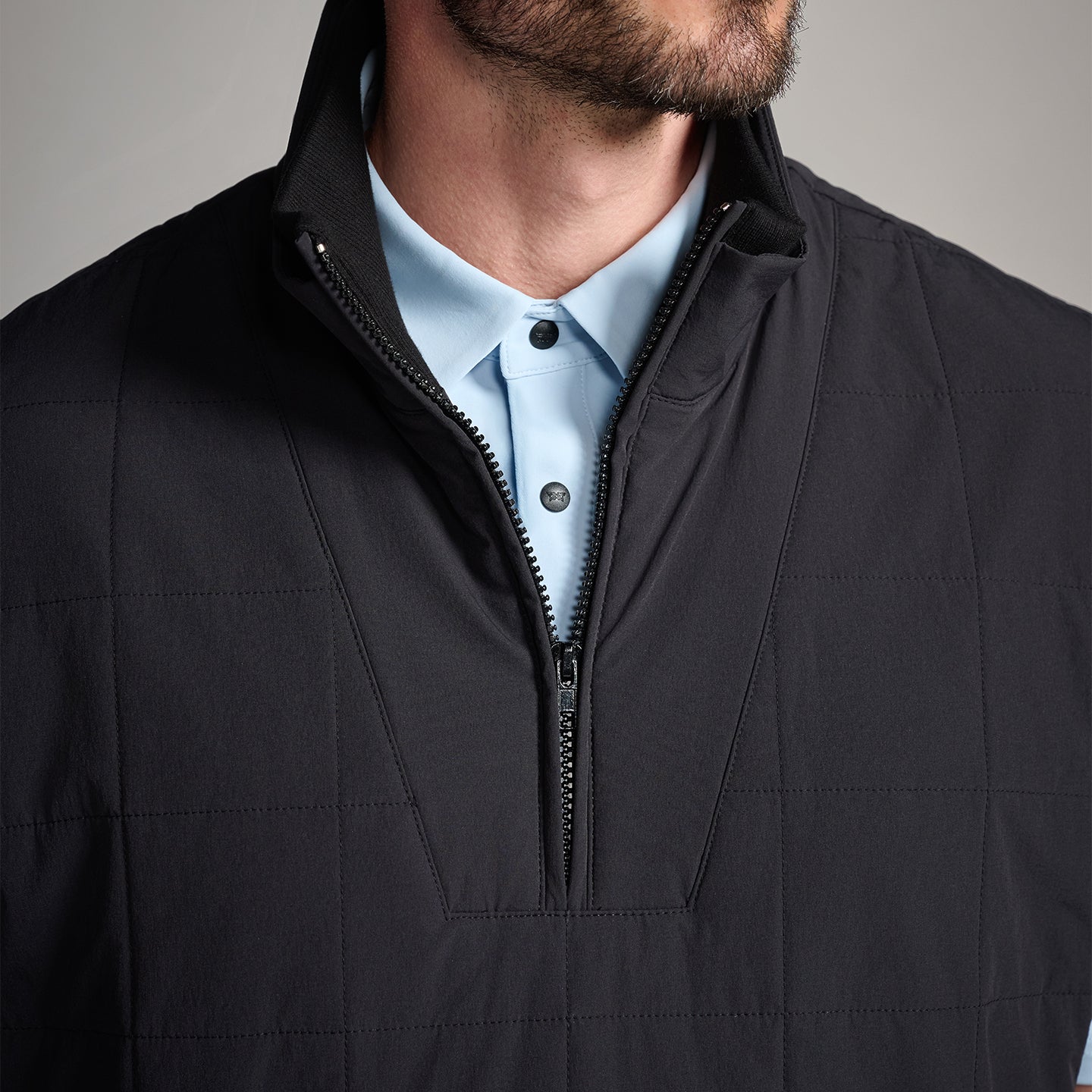 Men's 1/2 Zip Quilted Vest