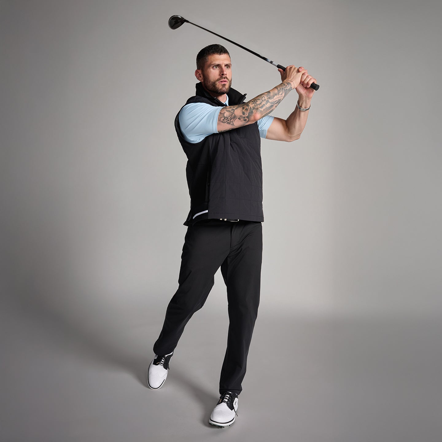 Men's 1/2 Zip Quilted Vest