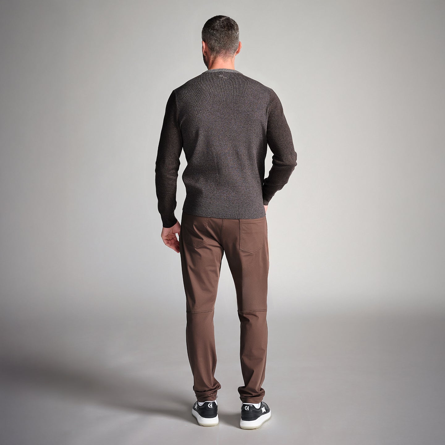 Men's Multi Yarn Mélange Crewneck Sweater