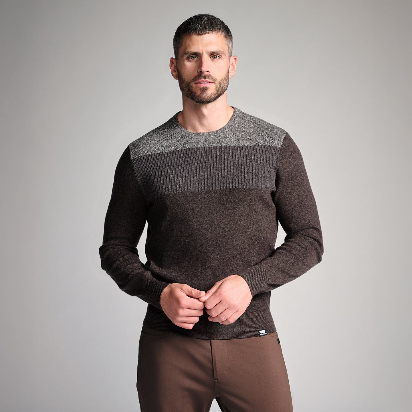 Men's Multi Yarn Mélange Crewneck Sweater