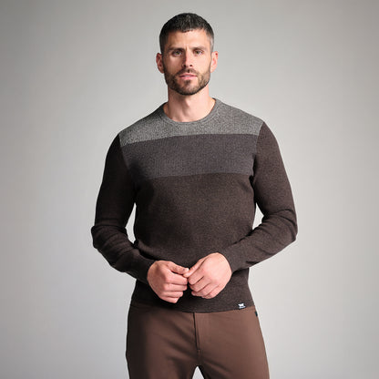 Men's Multi Yarn Mélange Crewneck Sweater