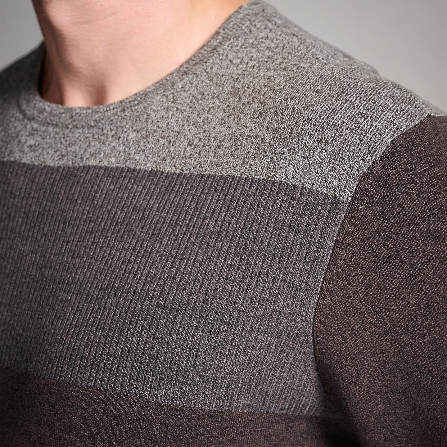 Men's Multi Yarn Mélange Crewneck Sweater