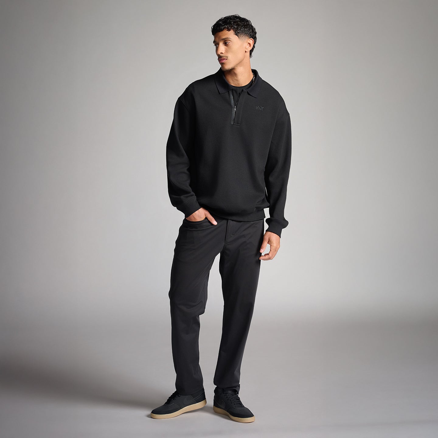 Men's Polo Collar Pullover