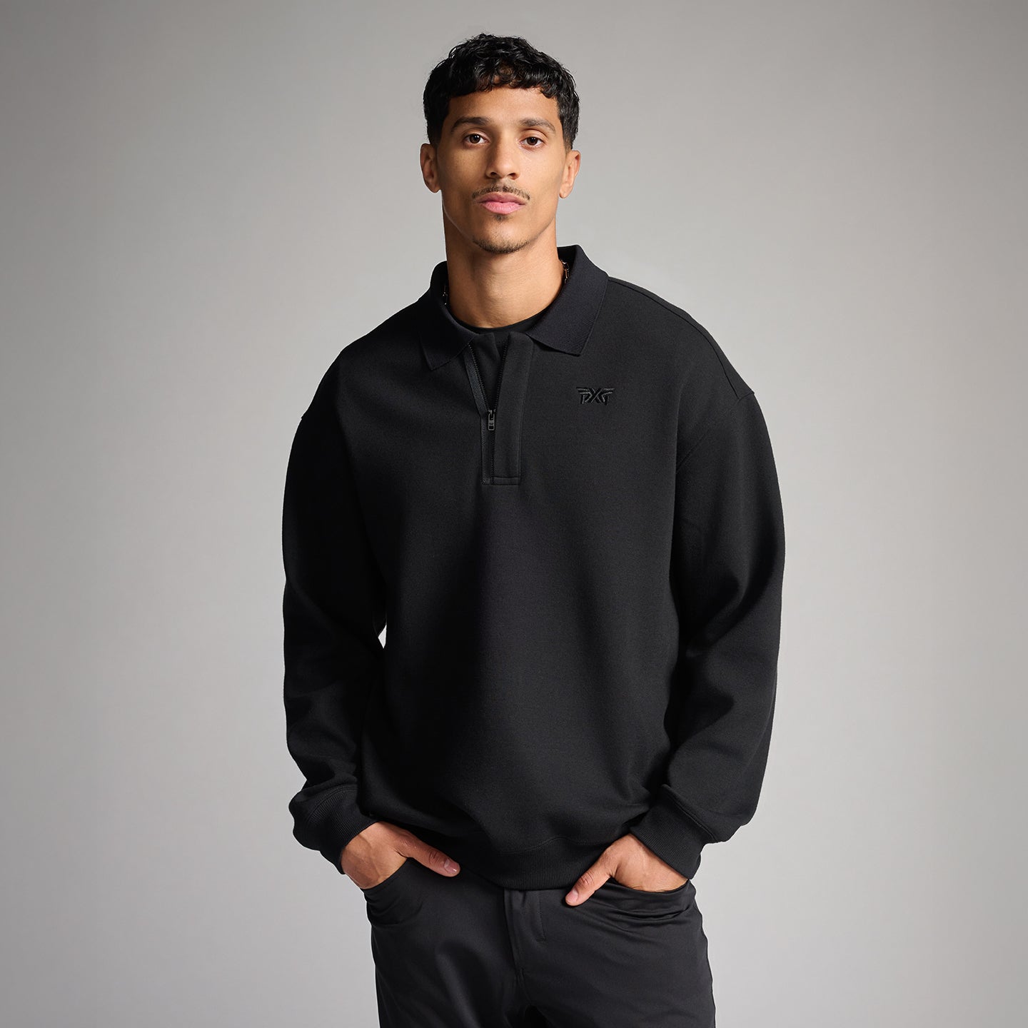 Men's Polo Collar Pullover