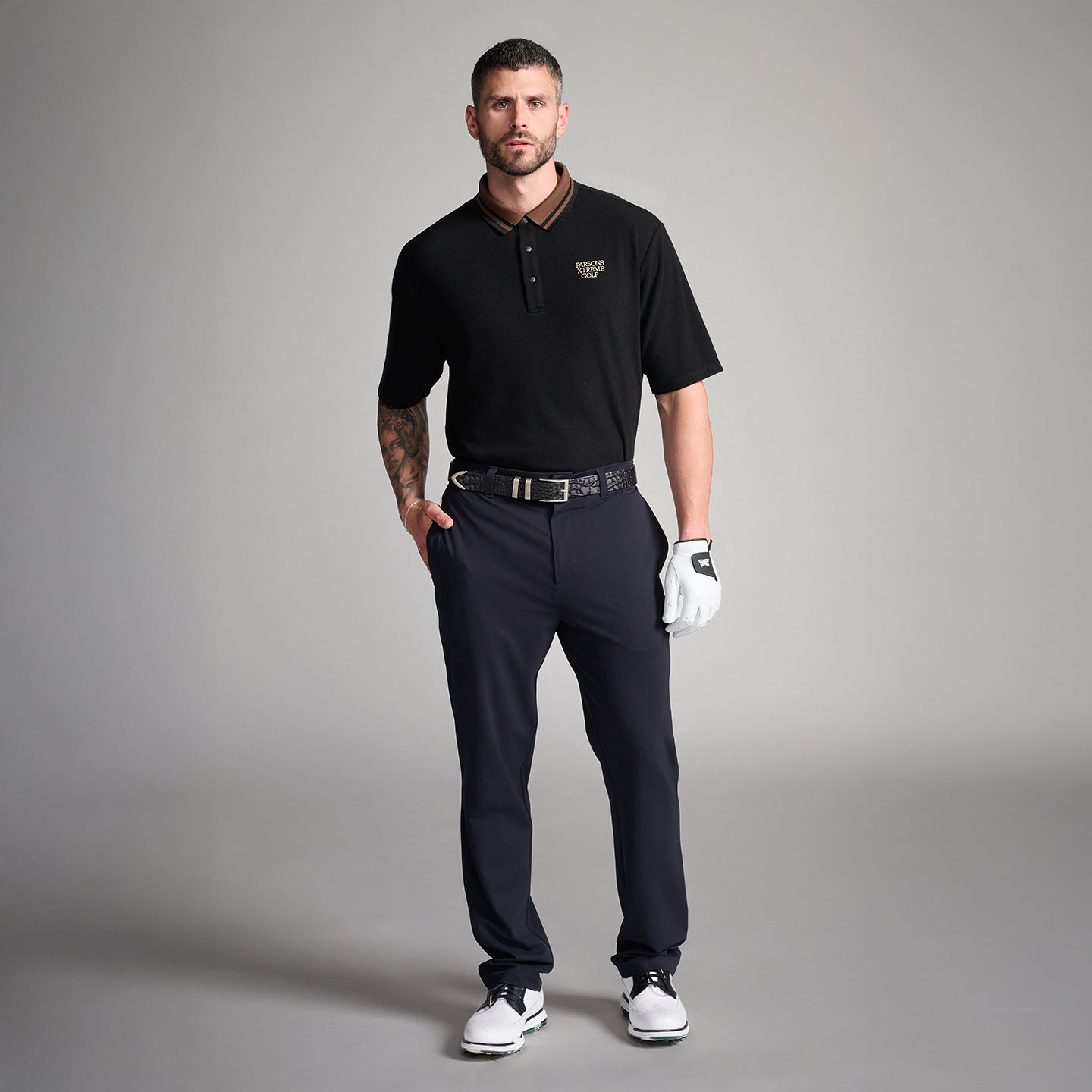 black dress pants with polo shirt Black Easy Care Short Sleeve Polo Shirt