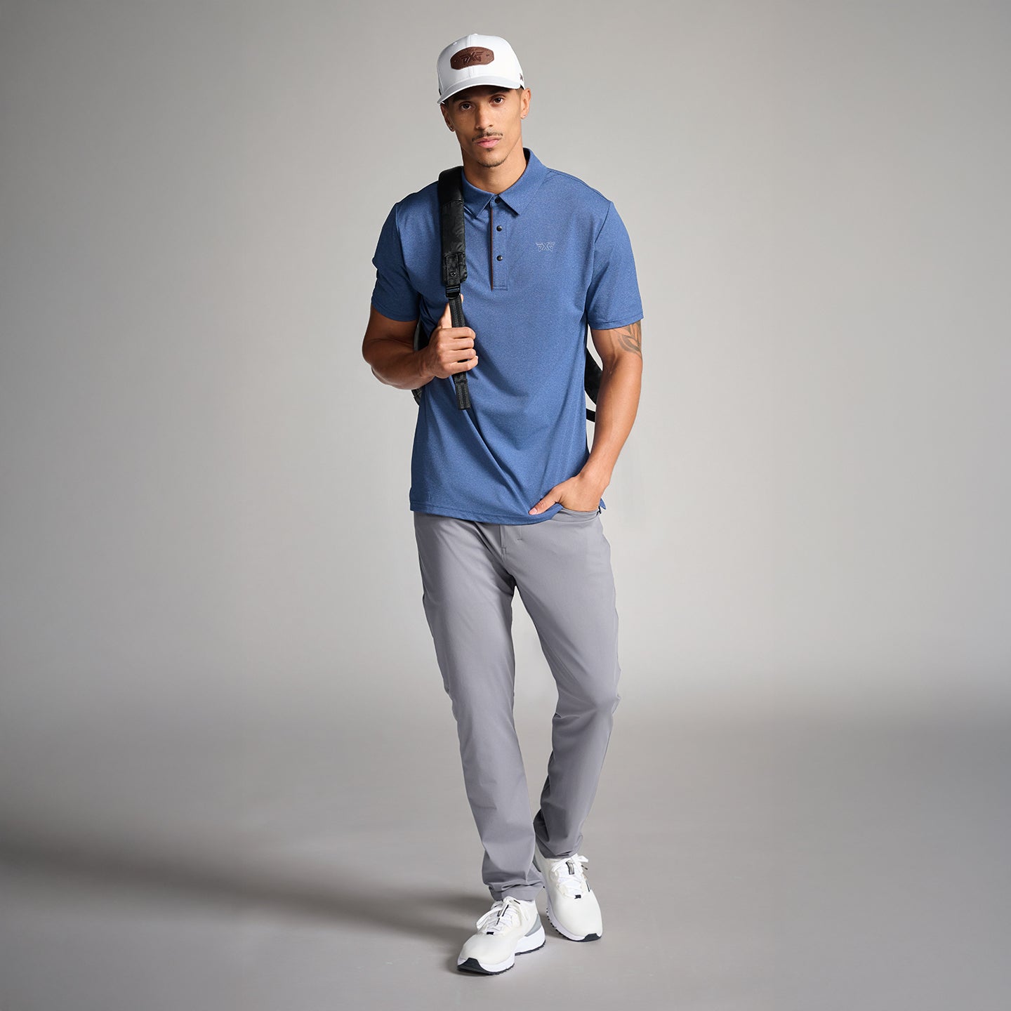 Men's Denim Blue Polo