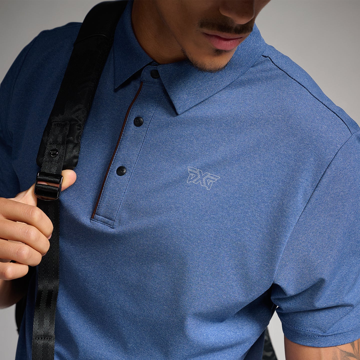 Men's Denim Blue Polo