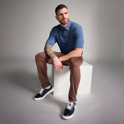 Men's Denim Blue Polo