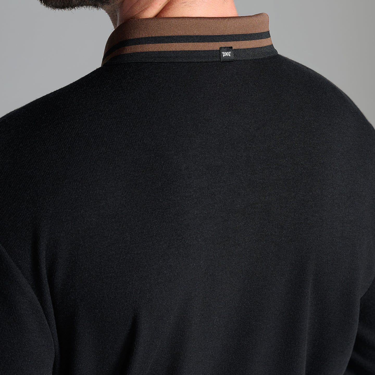 Men's Plush Long Sleeve Polo