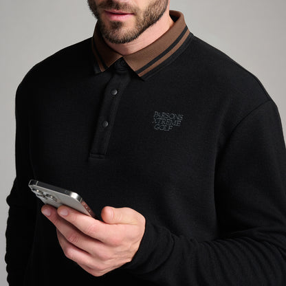 Men's Plush Long Sleeve Polo