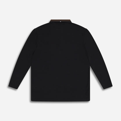 Men's Plush Long Sleeve Polo