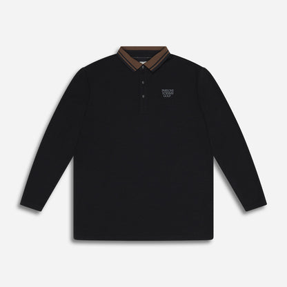 Men's Plush Long Sleeve Polo