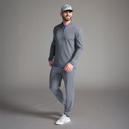 PXG men's charcoal shadow jogger on a white background