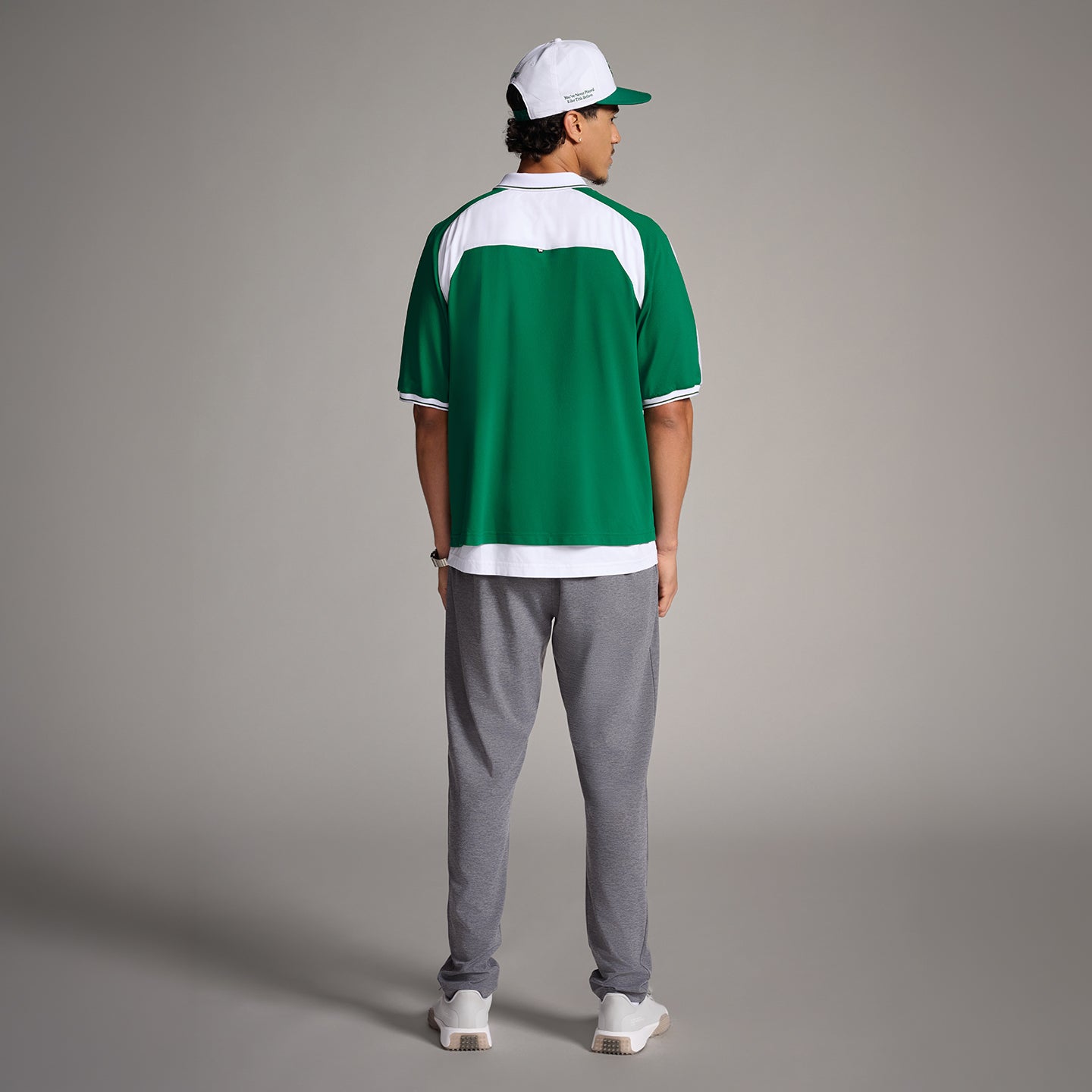 PXG men's evergreen grove dynamic blade 1/2 zip pullover on a white background