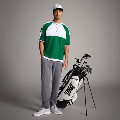 PXG men's evergreen grove dynamic blade 1/2 zip pullover on a white background