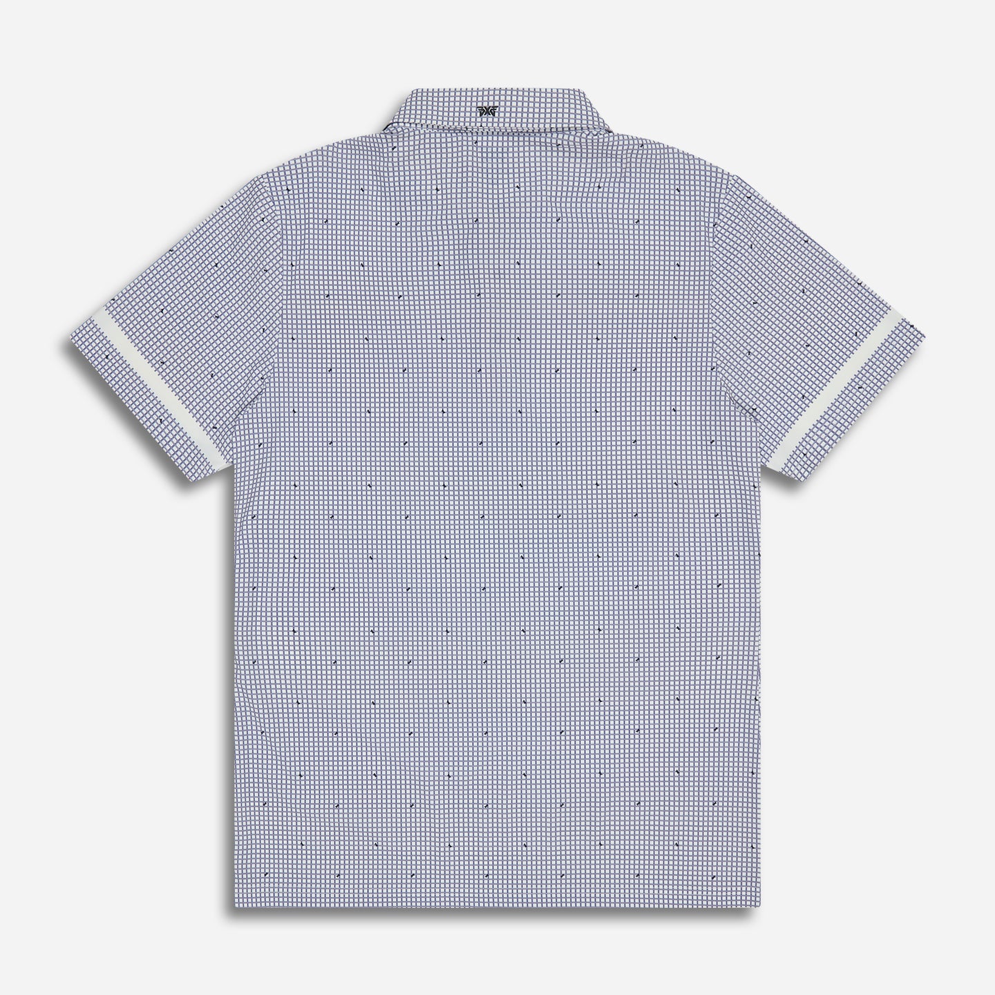 Men's Basket Weave Print Polo