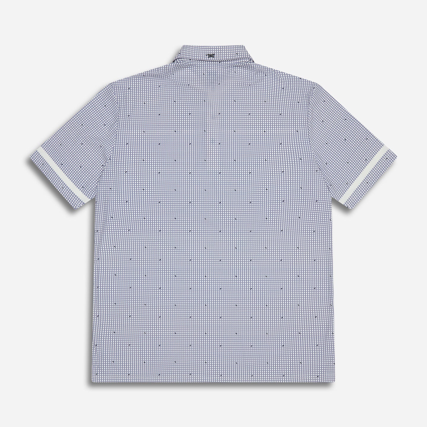 Men's Basket Weave Print Polo