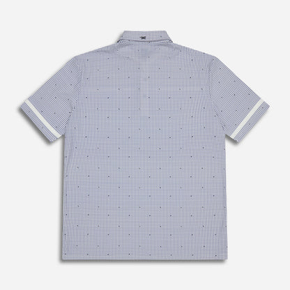 Men's Basket Weave Print Polo
