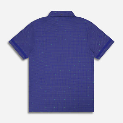 Men's Basket Weave Print Polo