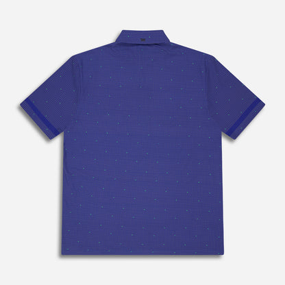 Men's Basket Weave Print Polo