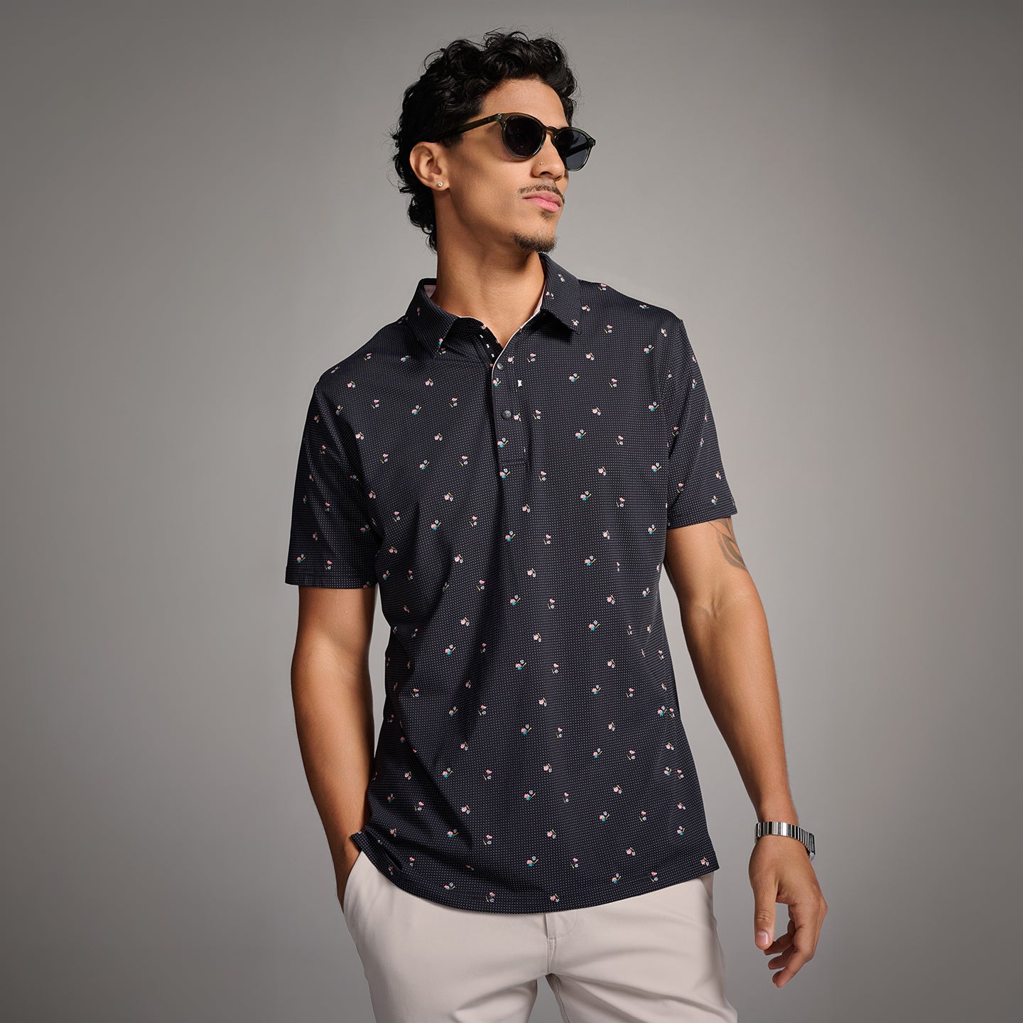 Men's Trinity Print Polo
