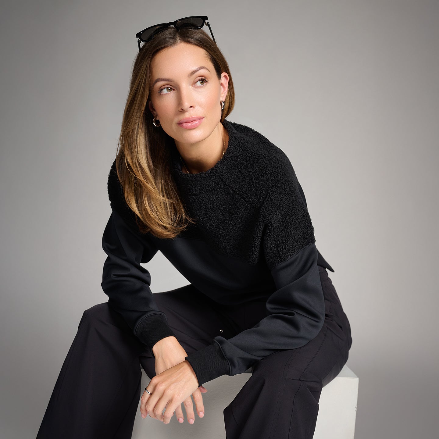 Women's Black Shadow Sweater – PXG