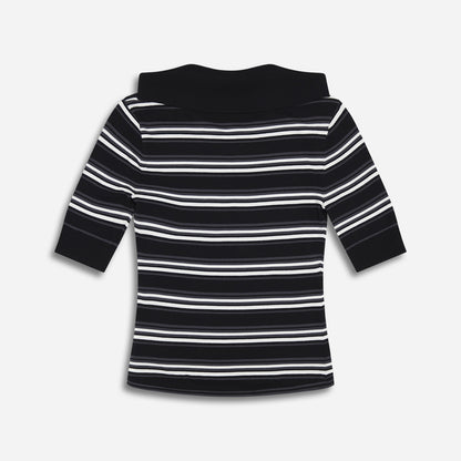 Women's Lapel Knitted Top