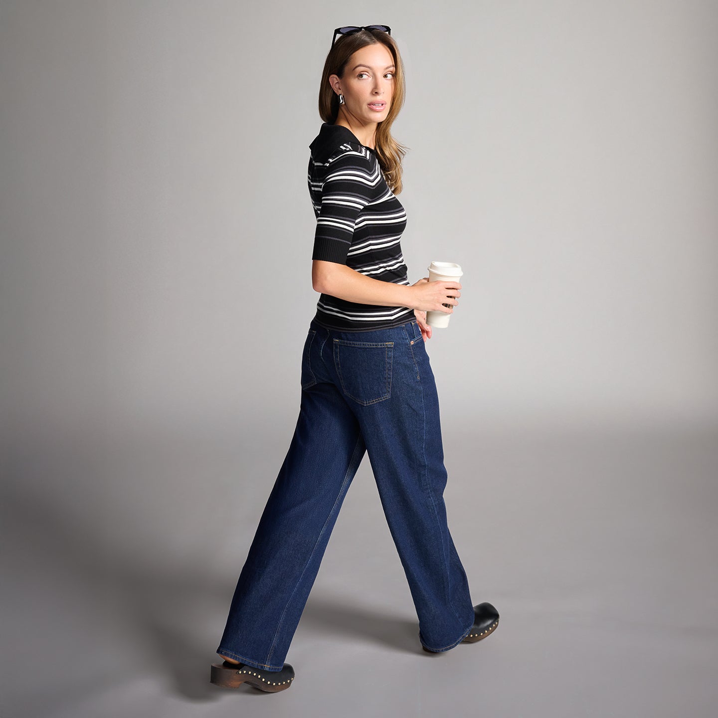 Women's Lapel Knitted Top