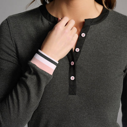 Women's Base Layer Henley Top