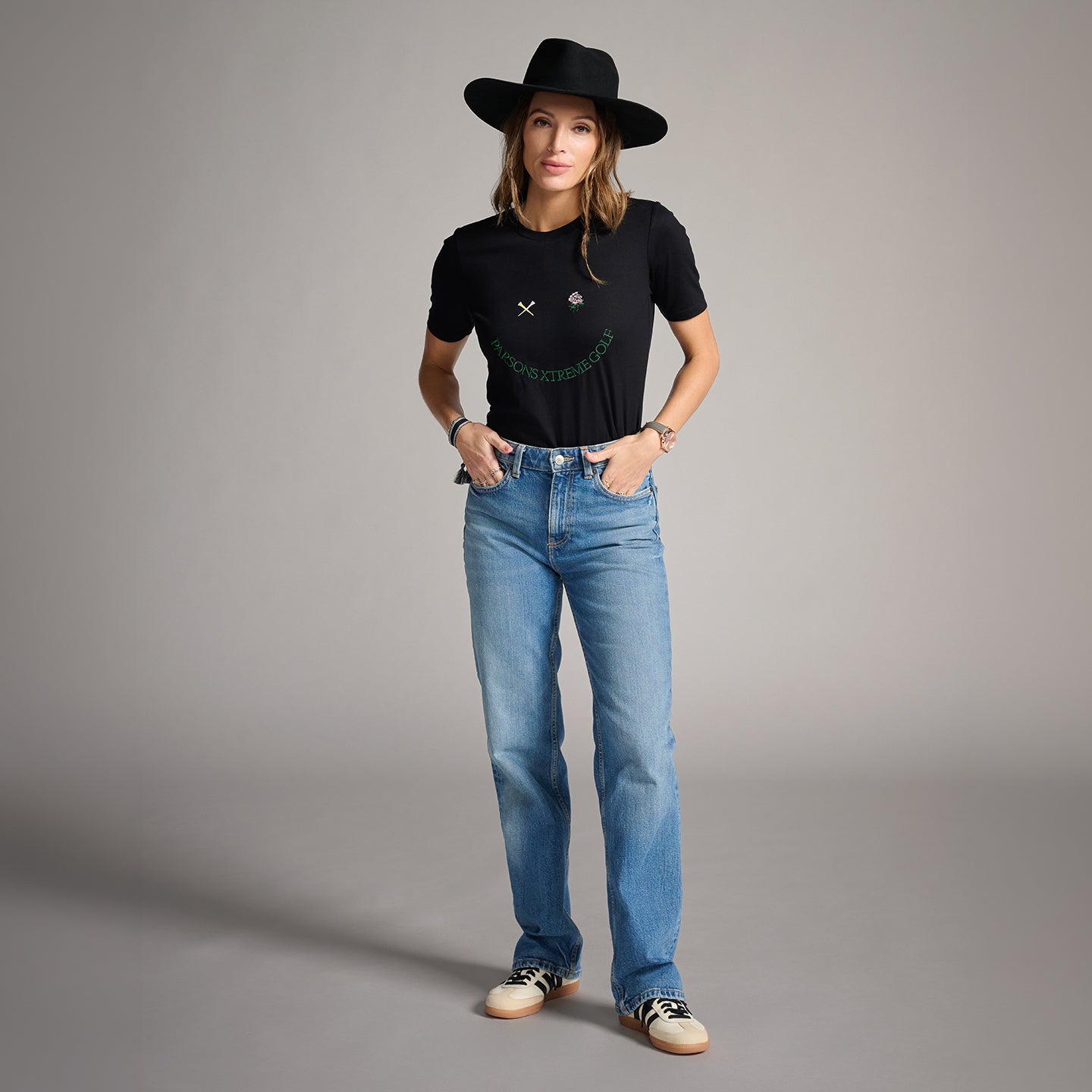 Women's Putt On A Happy Face Tee