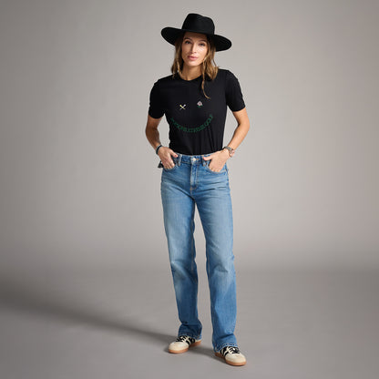 Women's Putt On A Happy Face Tee