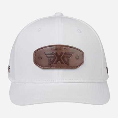 6-Panel Curved Bill Snapback Patch Cap