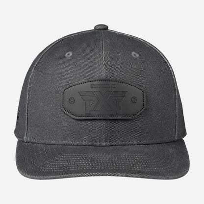 6-Panel Curved Bill Snapback Patch Cap