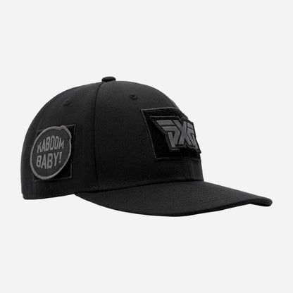 Velcro Patch 6-Panel Curved Bill Cap