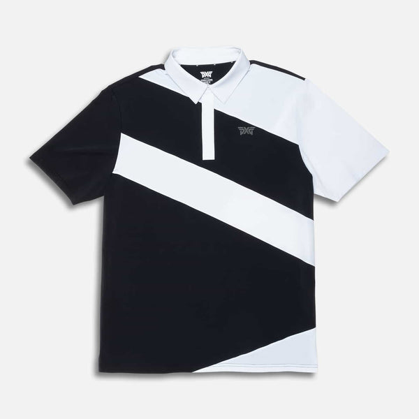 Mens-Diagonal-Stripe-Polo-Lay-
