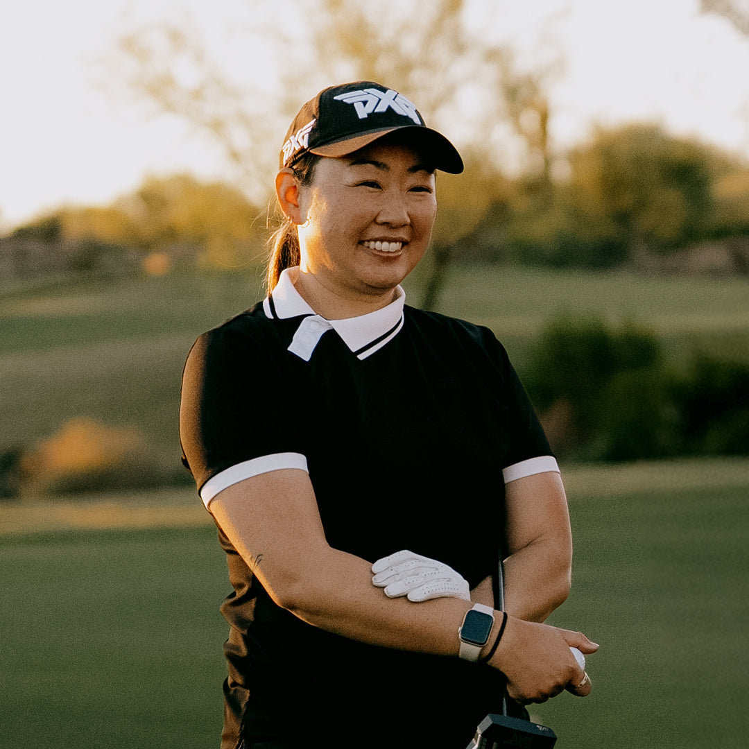 LPGA Tour Pro Mina Harigae in PXG Golf Clothes